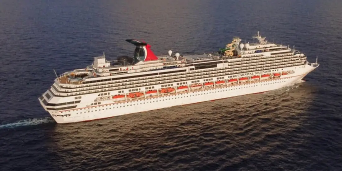 Carnival Splendor sailing in Australia Aerial