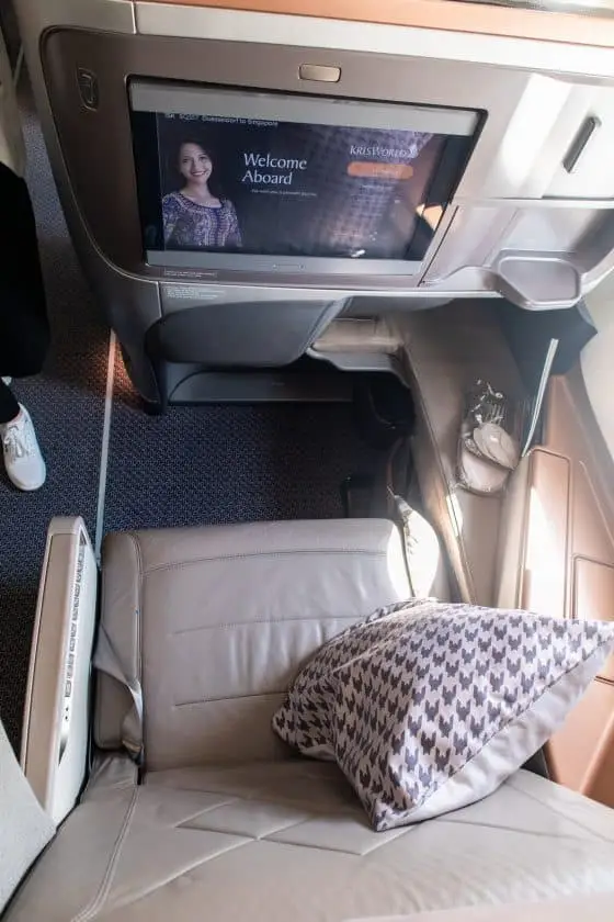 Singapore Airlines A350 Business Class Sitz 2