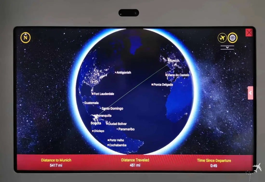Avianca Business BOG MUC IFE Karte
