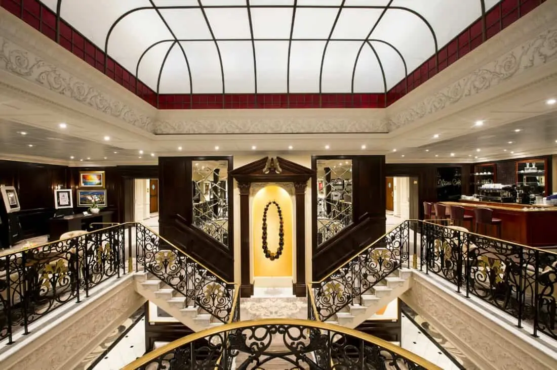 Stairwell from Deck 5 Midship Azamara Journey Azamara Club Cruises