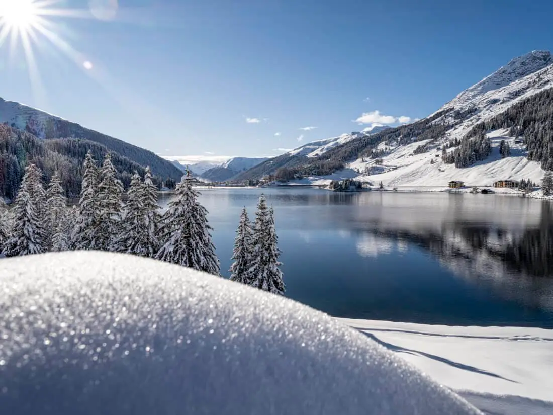davos see winter schnee