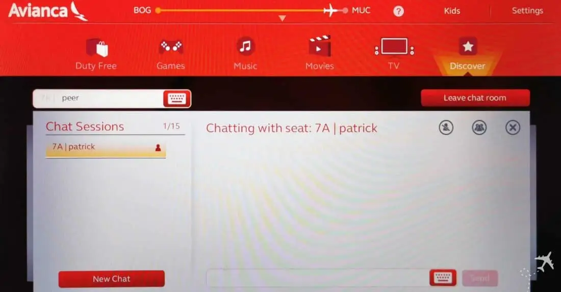 Avianca Business BOG MUC Chat