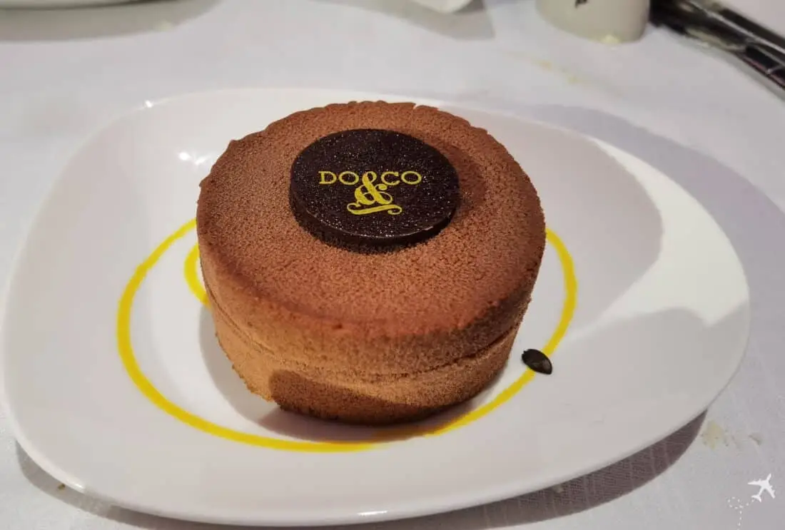 neue Iberia Business Class A350 Schokokuchen