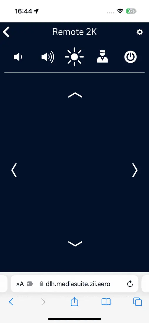 Lufthansa Allegris Business IFE Smartphone steuern