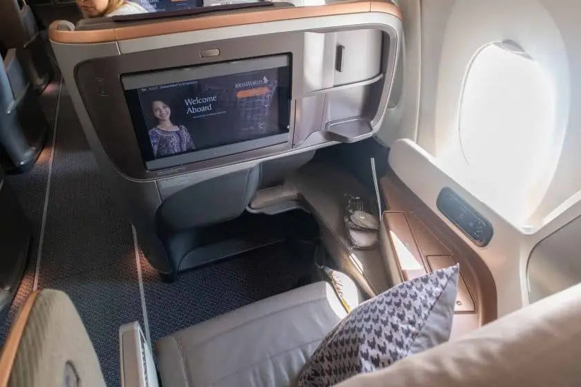 Singapore Airlines A350 Business Class Sitz