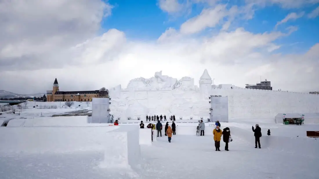 Asahikawa Winter Festival Schloss