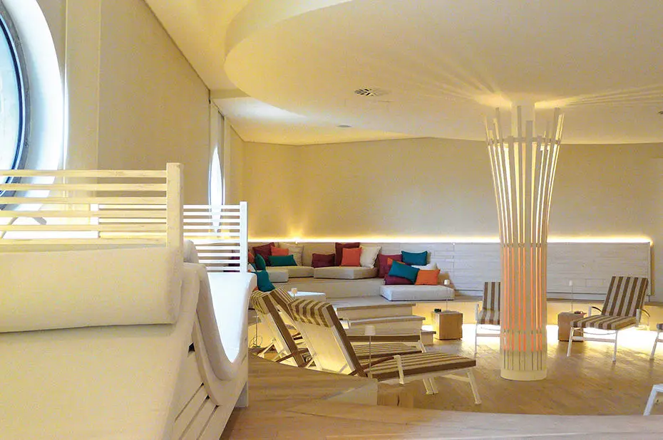Zollenspieker Wellness Sauna Ruhebereich