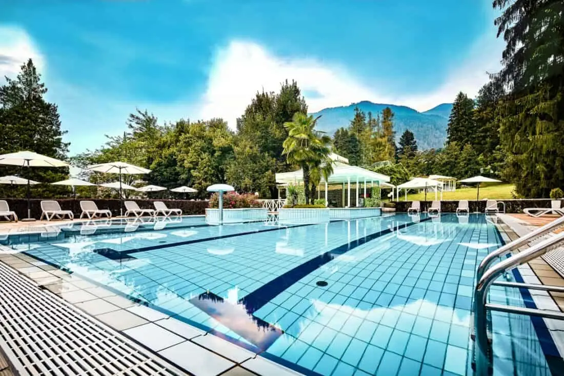 Grand Hotel Imperial Levico Terme Aussenpool 10038