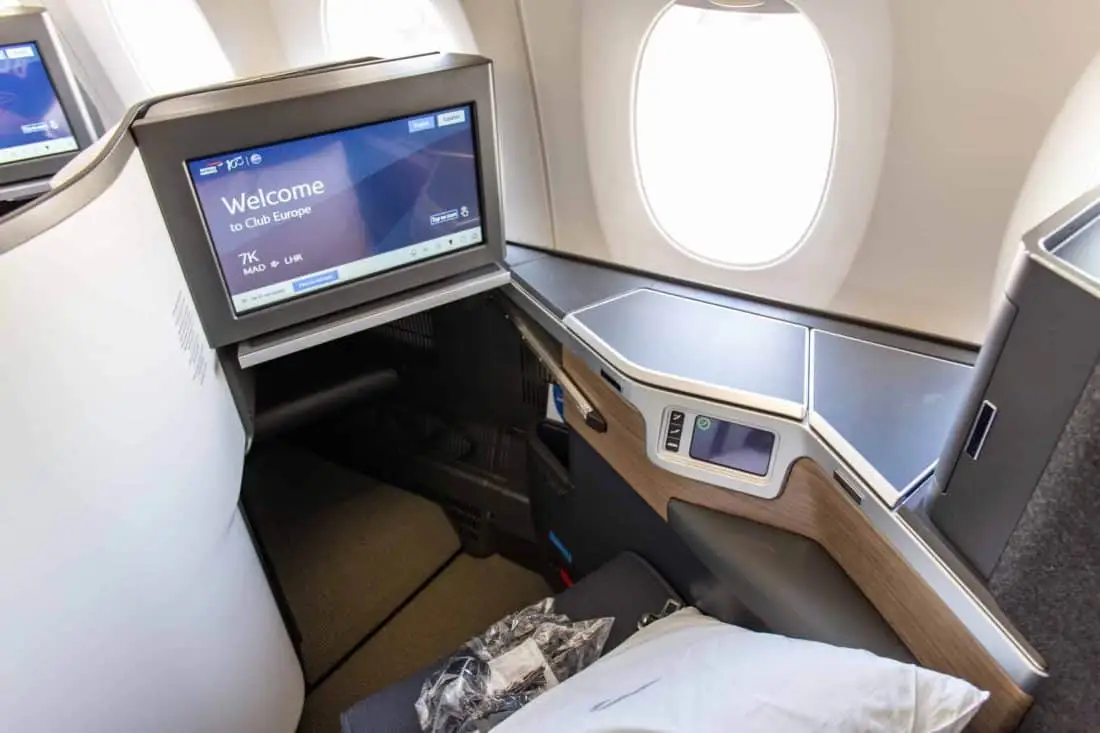 British Airways Club Suite Monitor