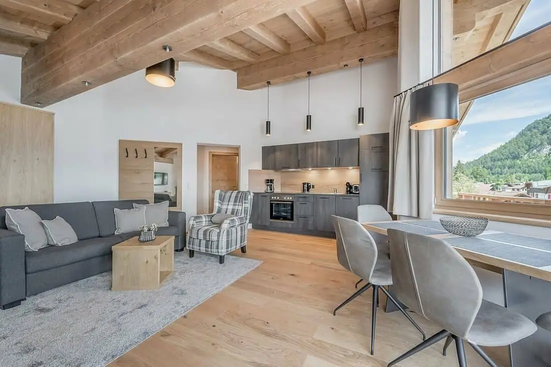 AlpenParks Alpina Seefeld Apartment Wohnzimmer