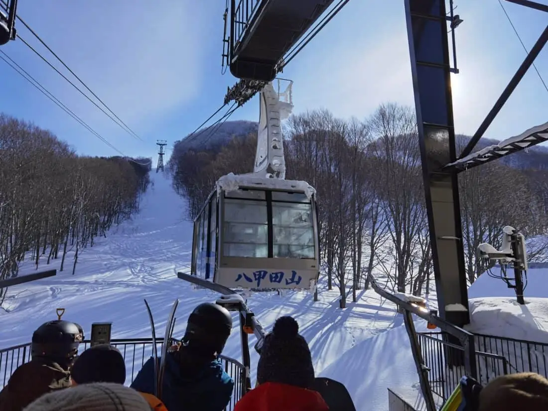 Skifahrer Japan