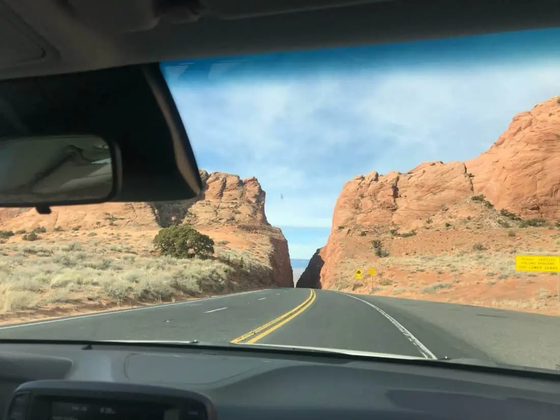 Fahrstrecke zum Grand Canyon