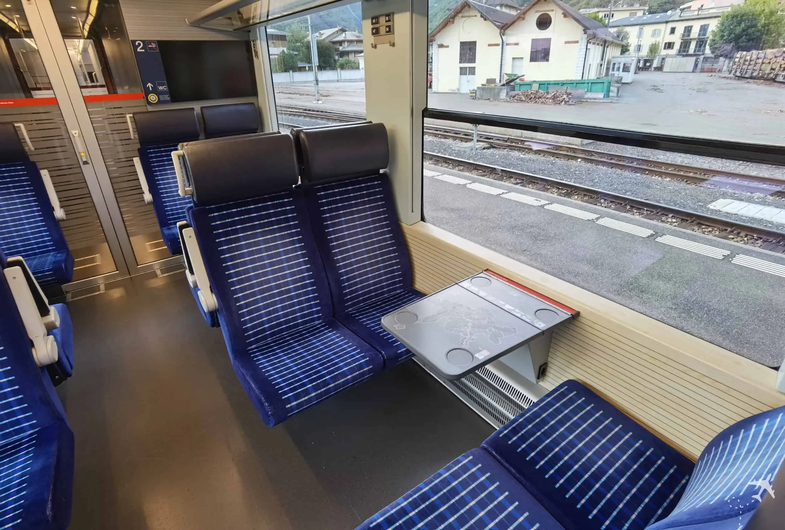 Regionalzug Tirano innen