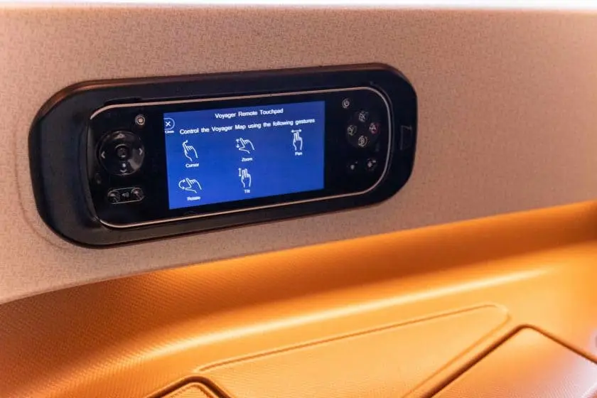 Singapore Airlines A350 Business Class Fernbedienung