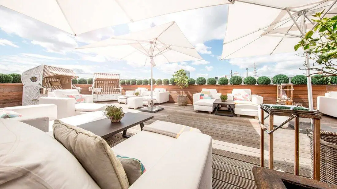Vier Jahreszeiten Hamburg Dachterrasse
