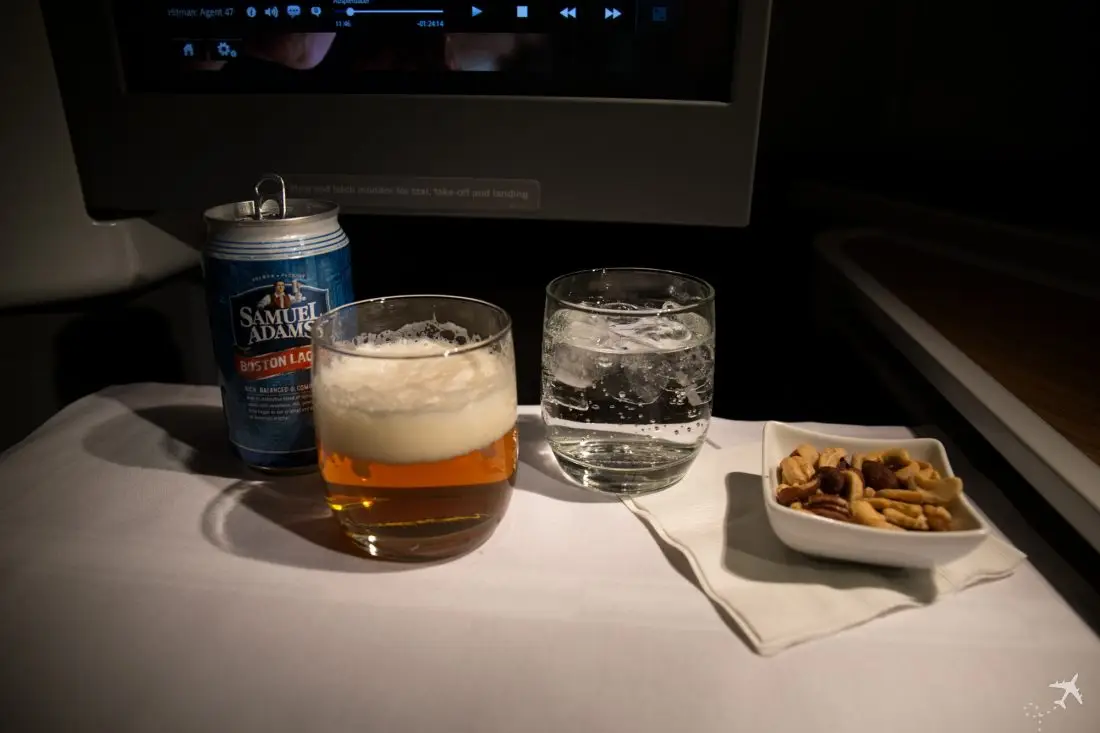 American Airlines Business Class Snack
