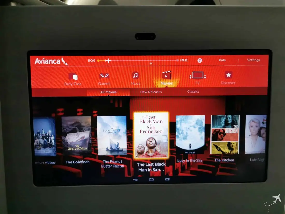 Avianca Business BOG MUC Filme