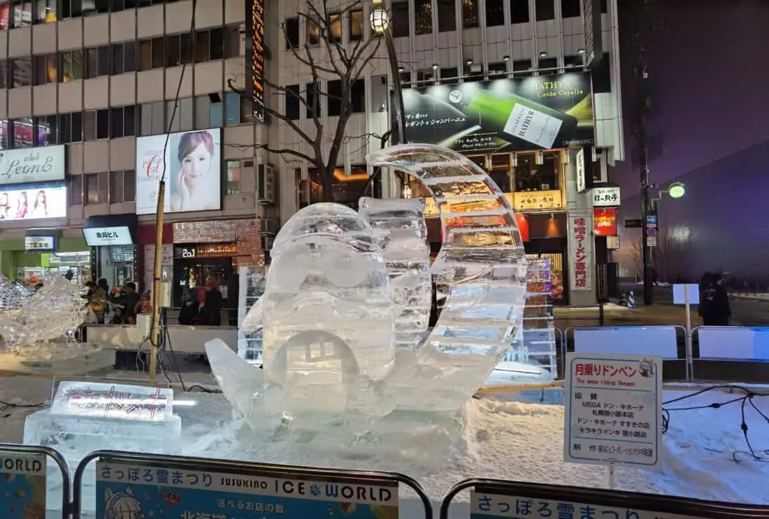 Sapporo Snow Festival Eisskulpturen