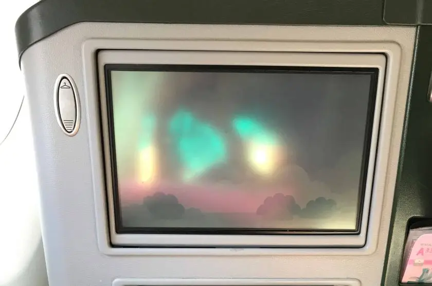 EVA Airways Medium Haul Business Class Screen