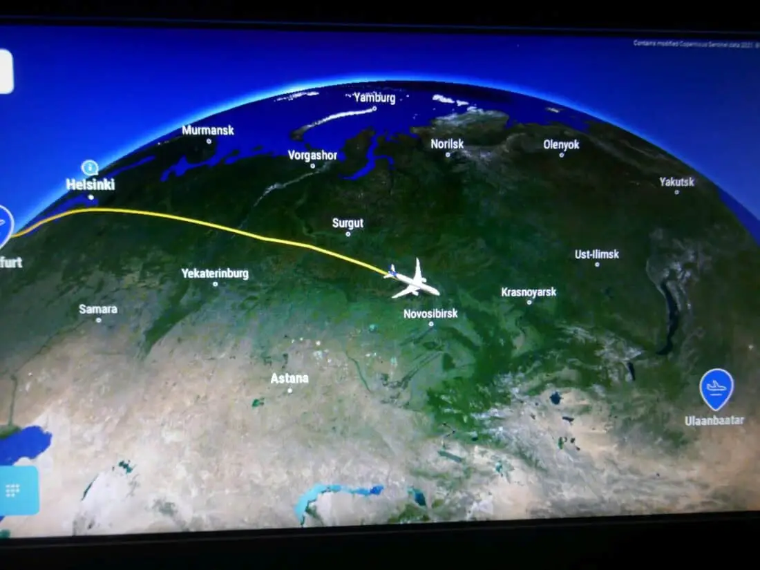 MIAT Business Class 31 Moving Map