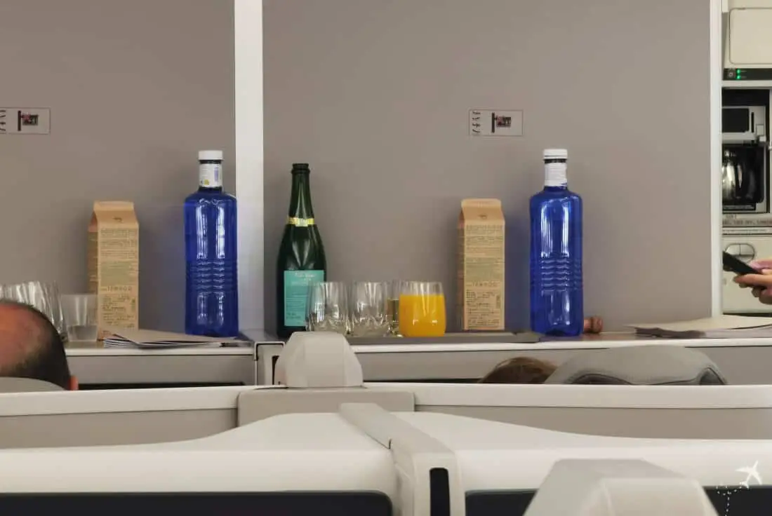 neue Iberia Business Class A350 Welcome Drink