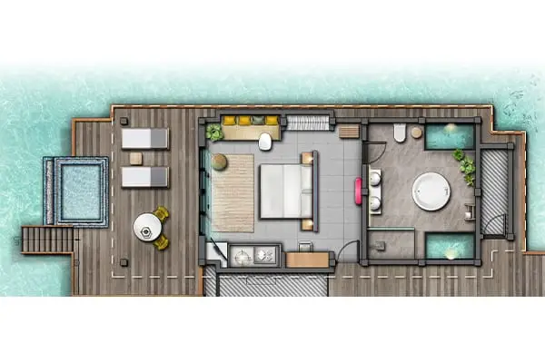 overwater villa 3x2