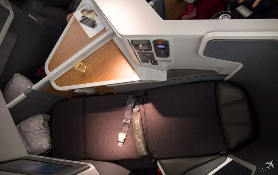 American Airlines Business Class Sitz flach
