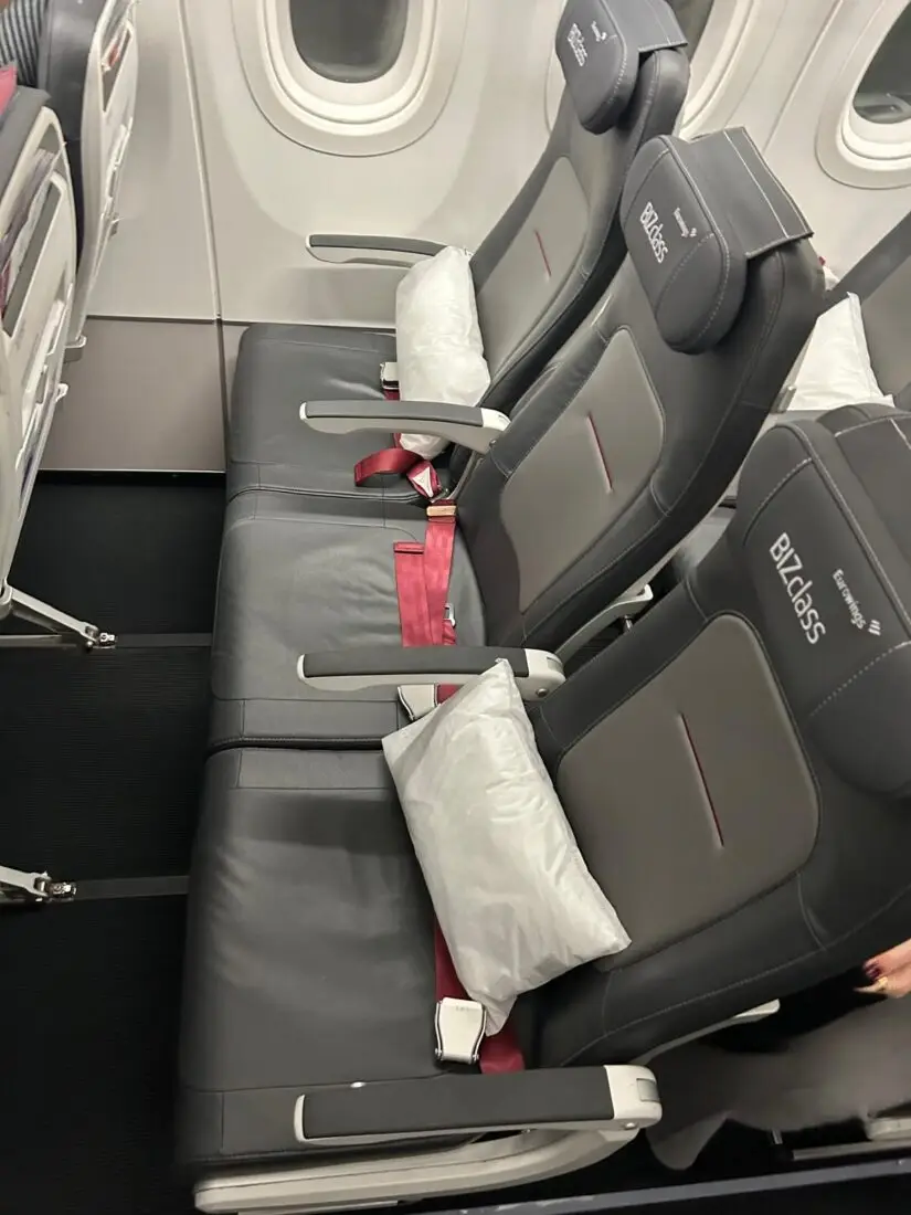 Eurowings Bizclass Sitzreihe